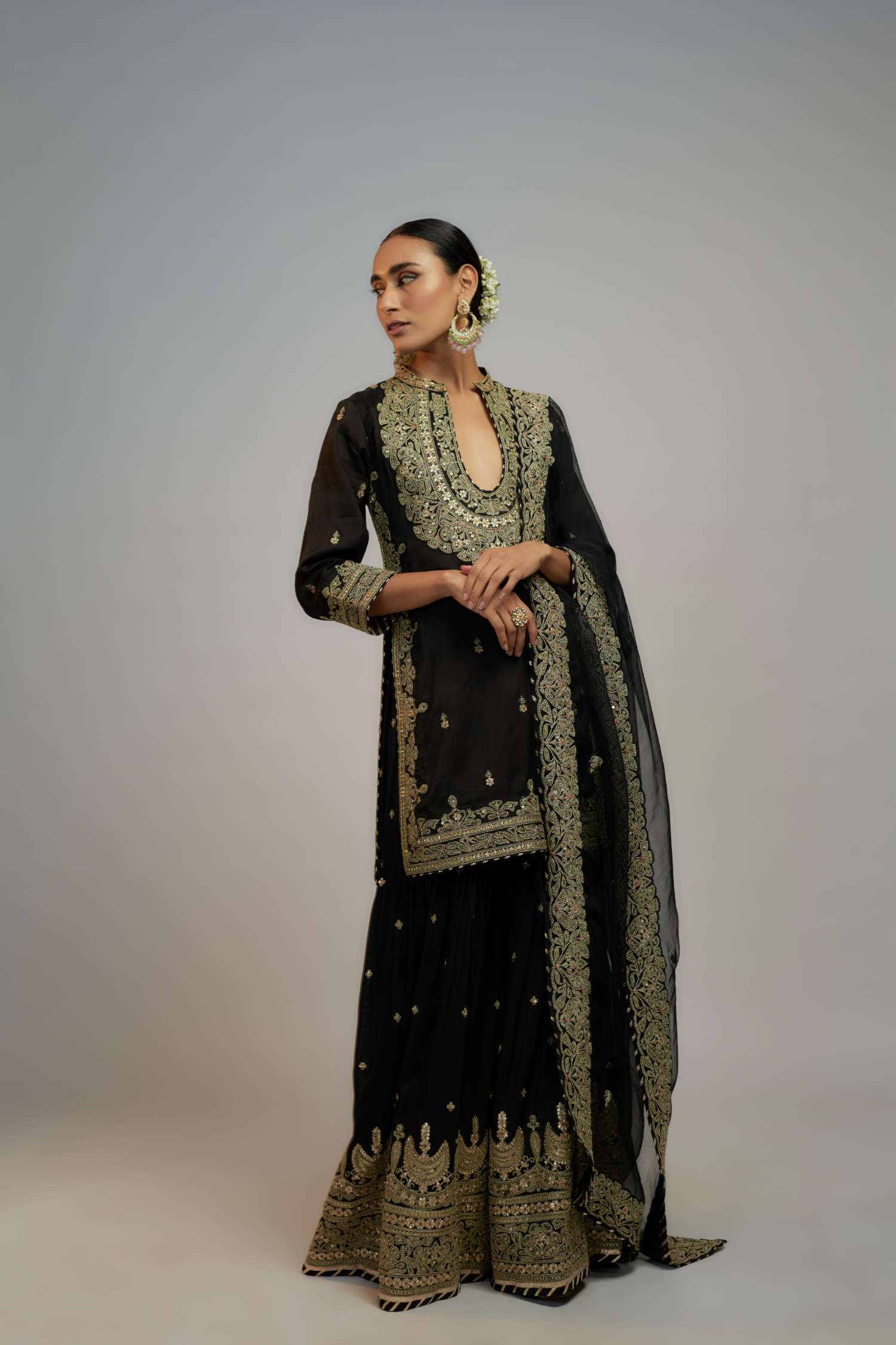 Golconda Siddhat Sharara Set