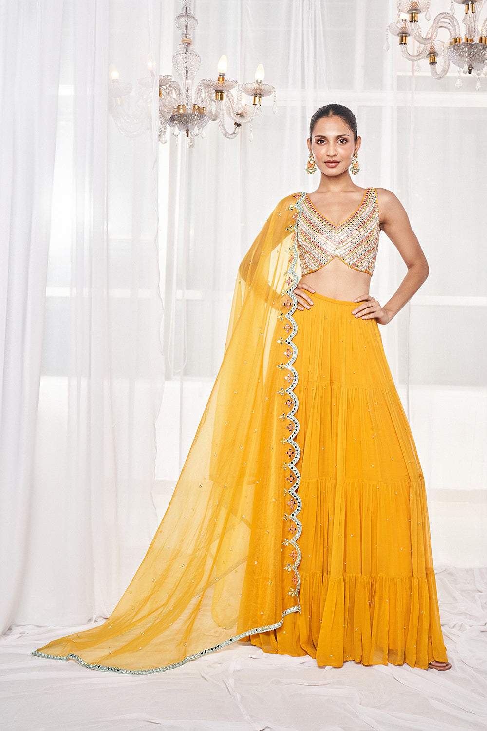Musturd Sharara Set