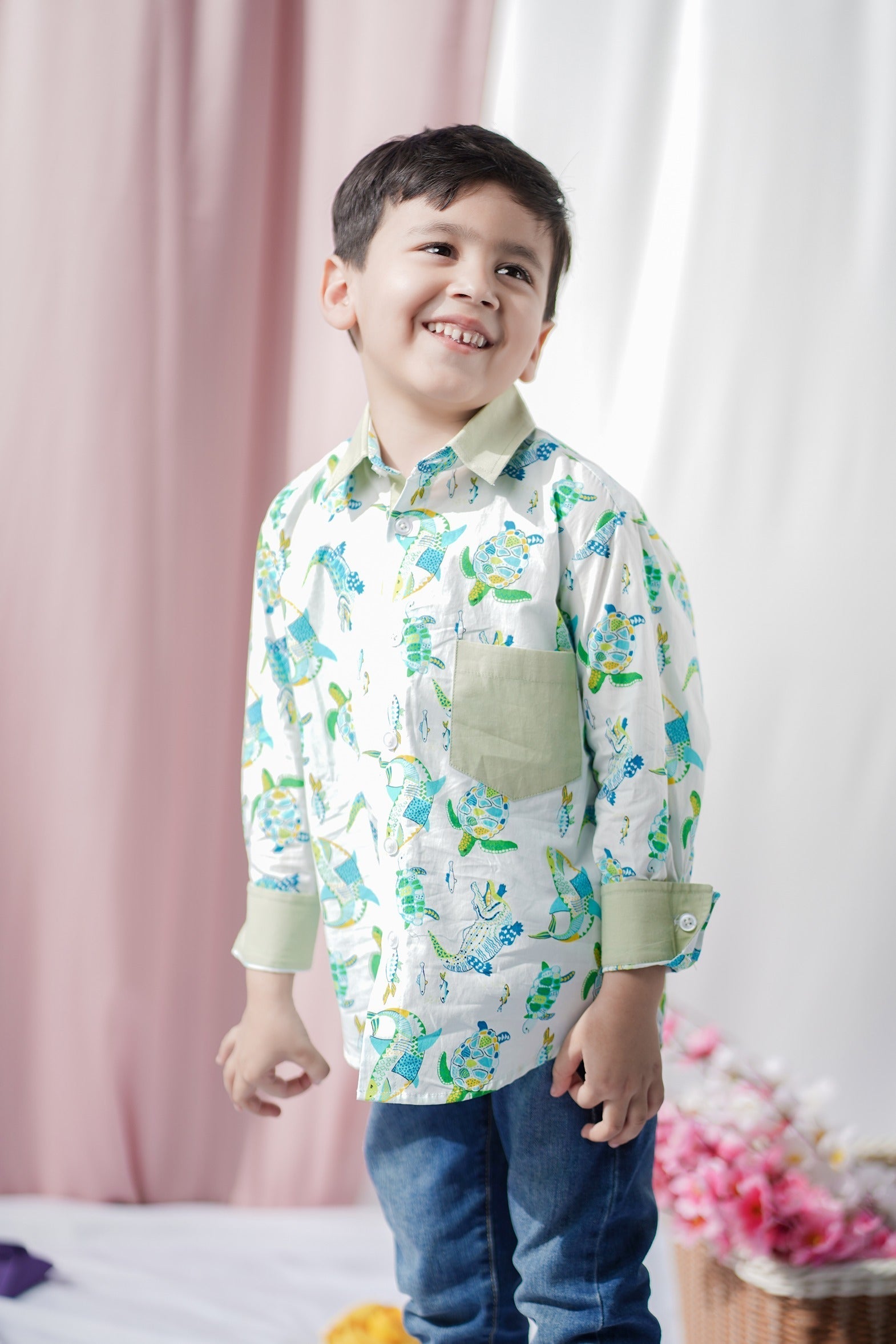 "Ocean Explorer" Kids Cotton Shirt - CuddlesClothing
