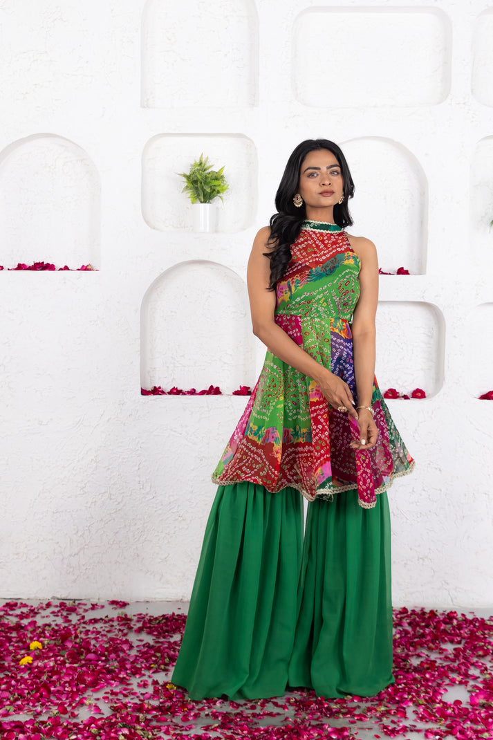 CY Deasha India Avisa Multicolor Mothra Co-Ord Set Front 4