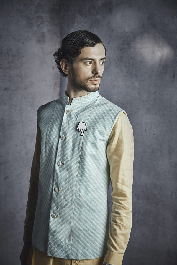 Chevron Striped Bandhi - Elton