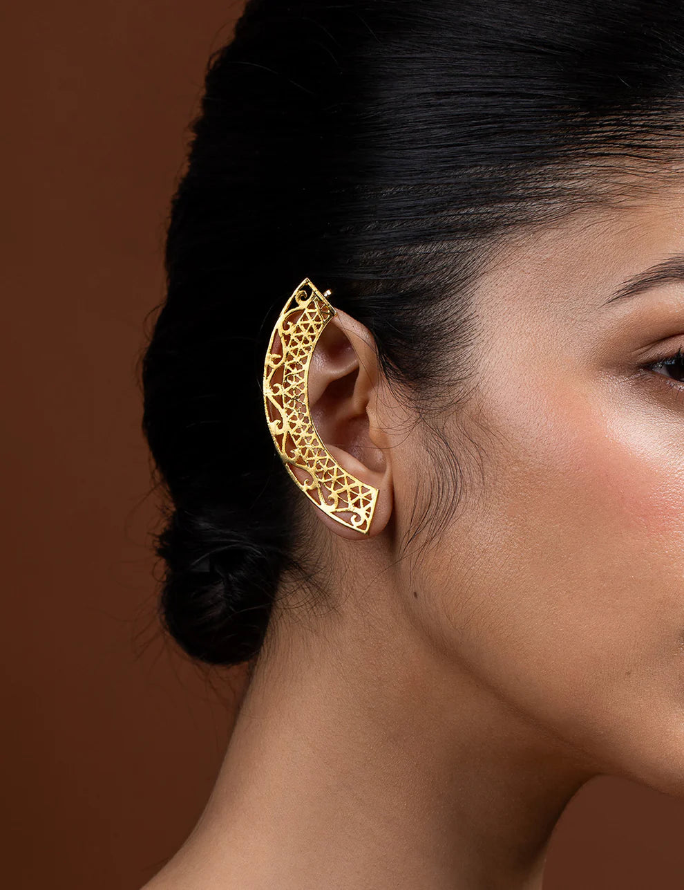 Kalchakra Lattice Ear Cuff