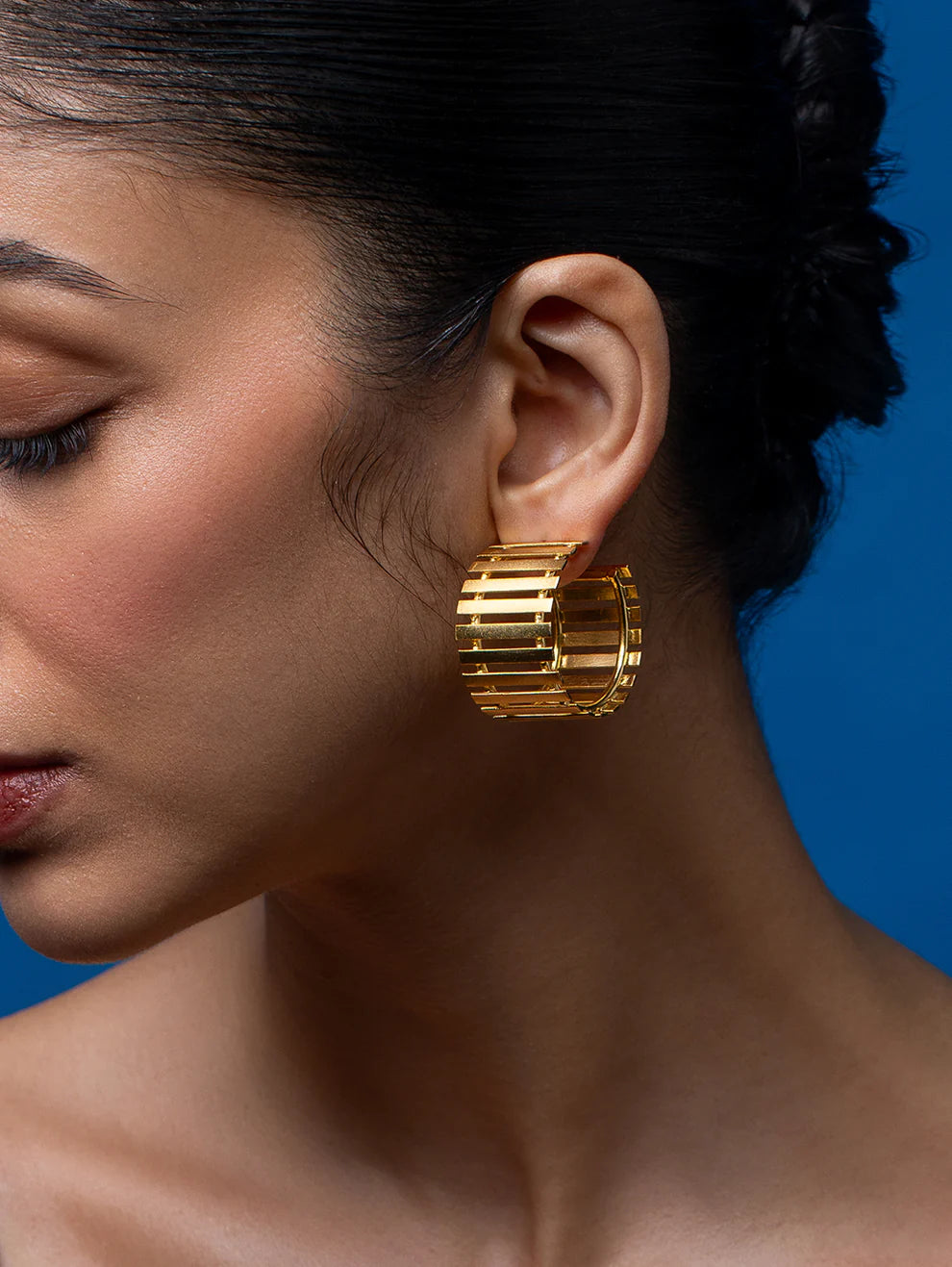 Golden Striped Fence Mini Hoops