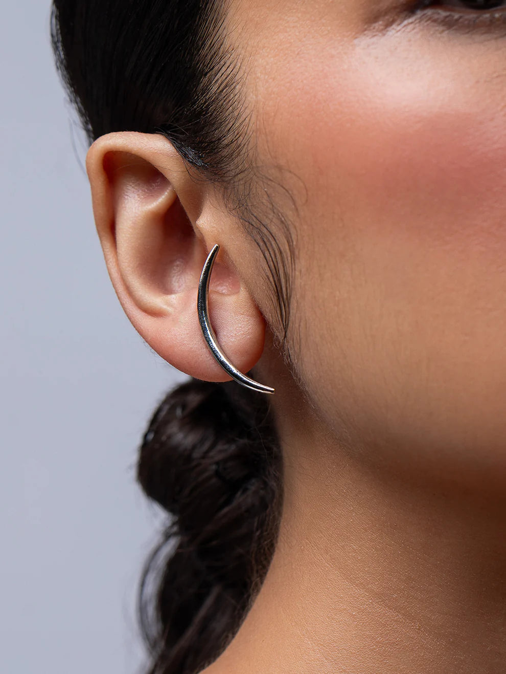 Silver Arch Earrings