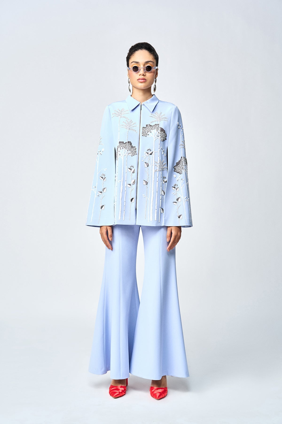 BELL BOTTOM PANTS OF (TROPICAL FOREST CAPE )