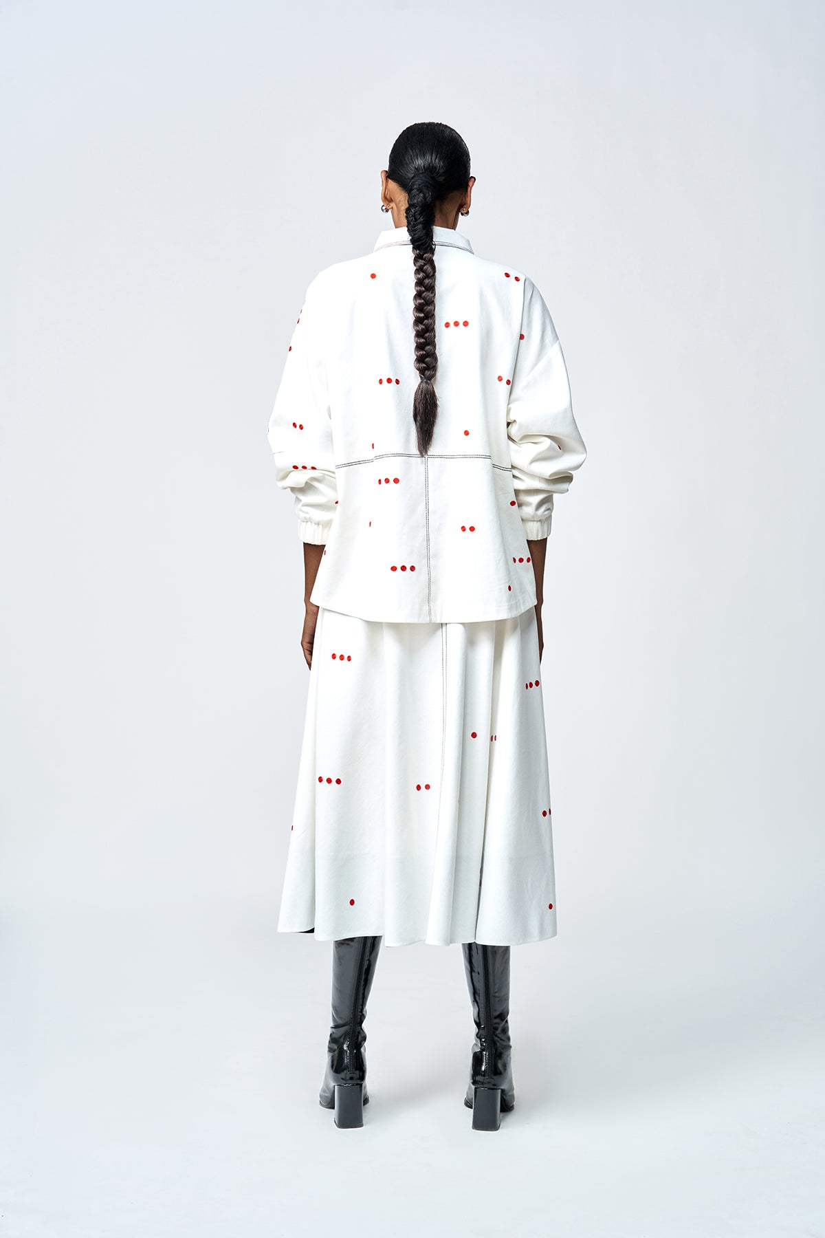LOVE CHECKS OVERSIZED JACKET