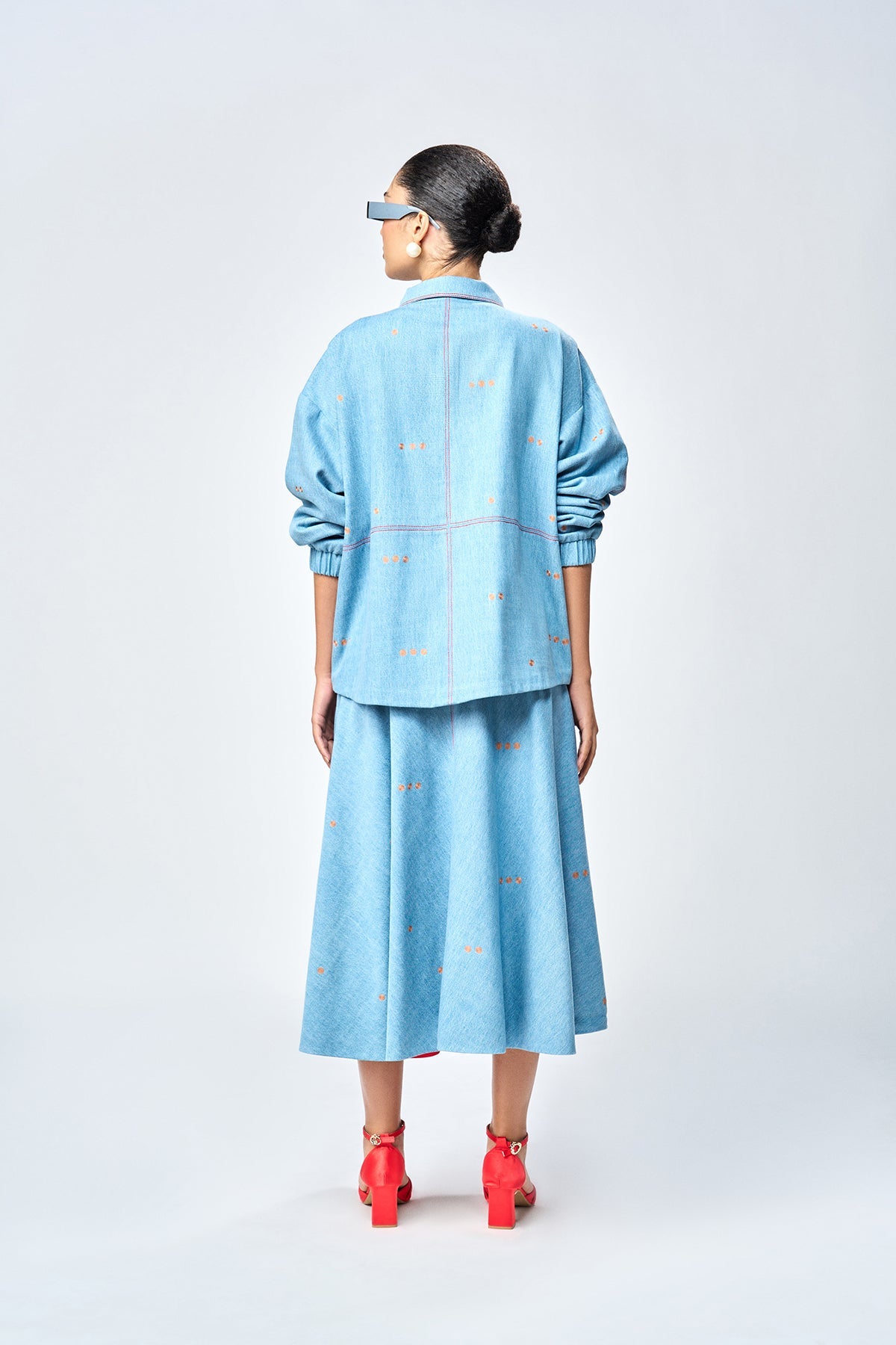 LOVE CHECKS OVERSIZED JACKET