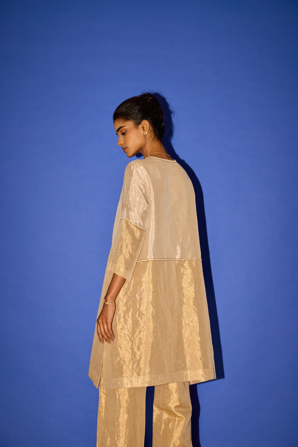 CY Esha Arora Half & Half A Line Kurta Set Closeup 1