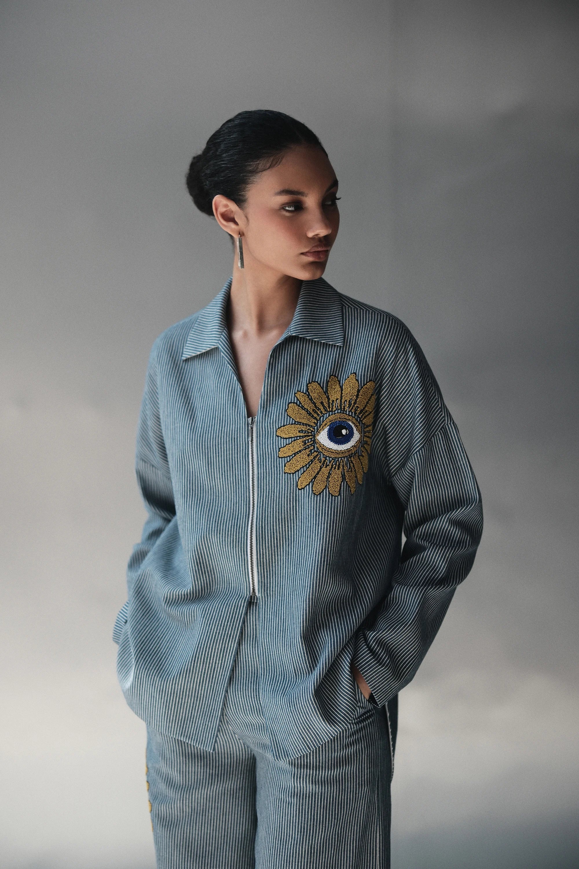 EYE BLOOM BAGGY SHIRT