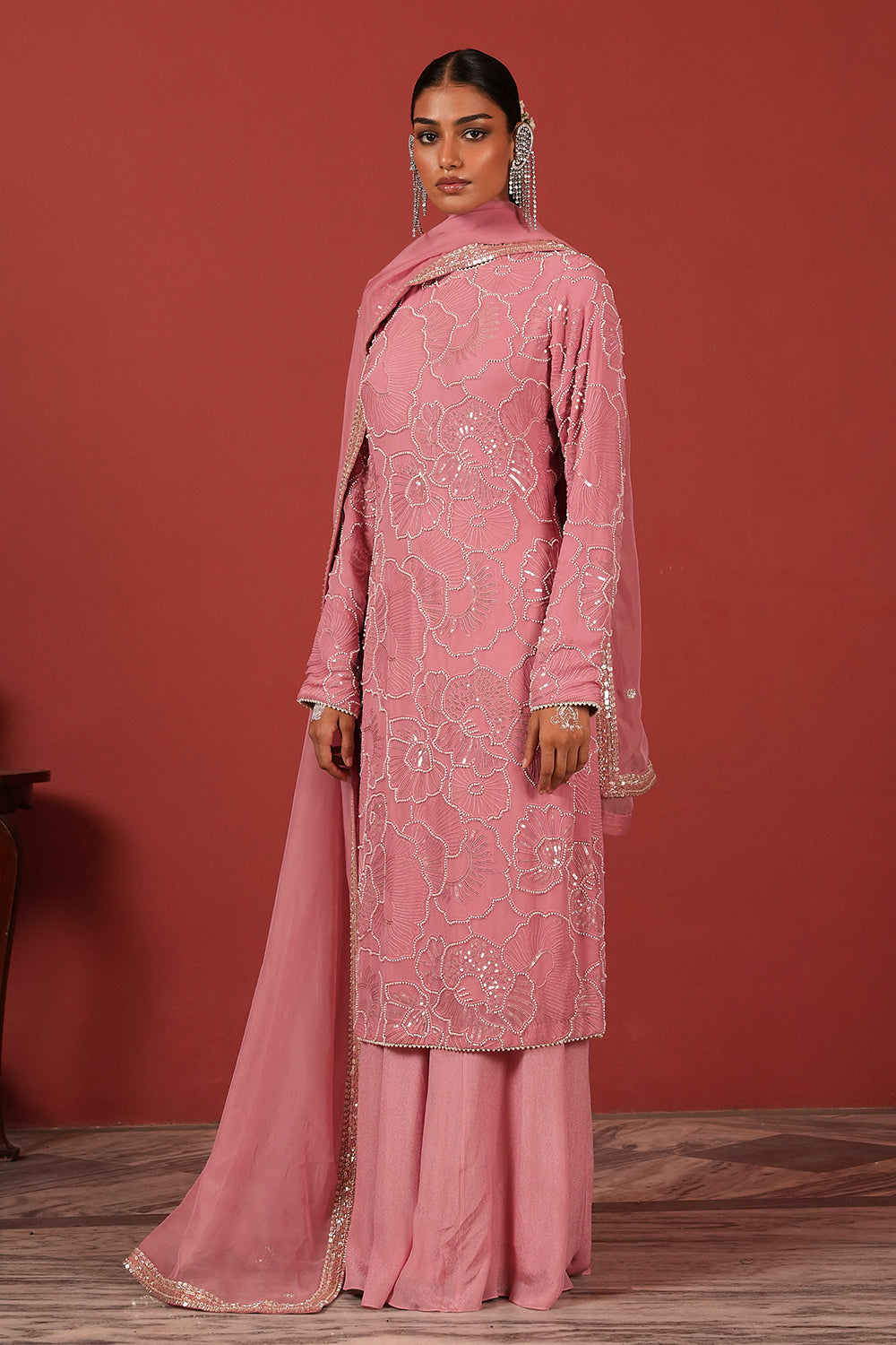 Flawless Sharara Set in Pink