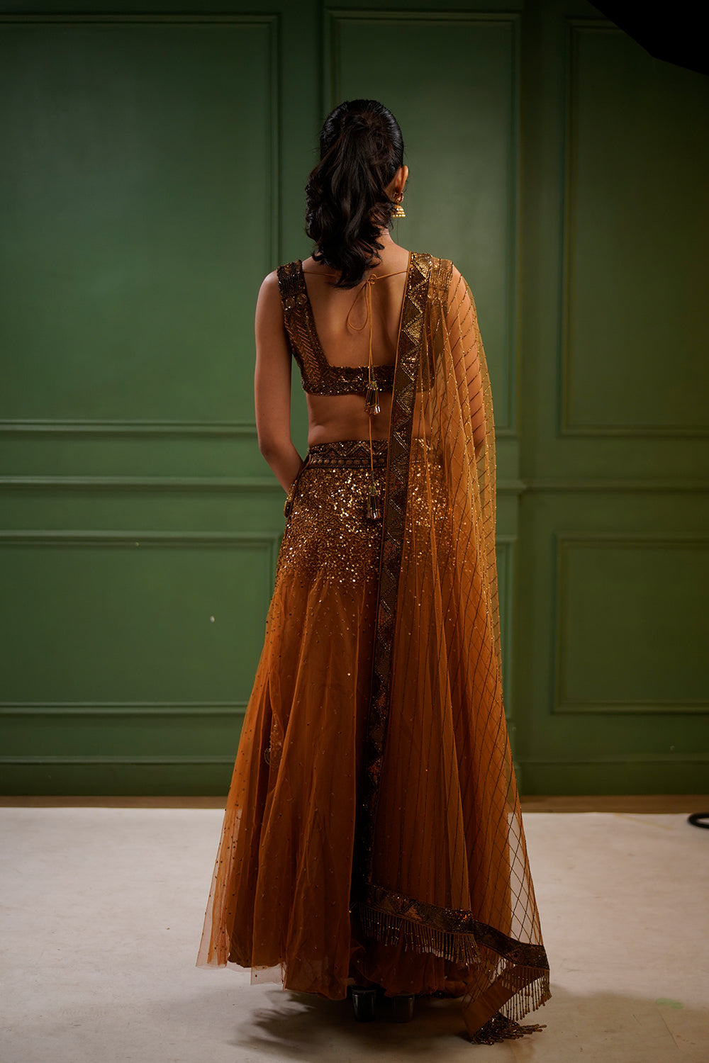 Bold Bronze Beauty Lehenga Set