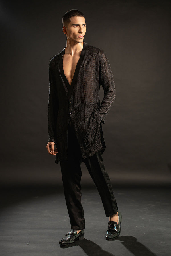 Thread Geometric Kurta Set