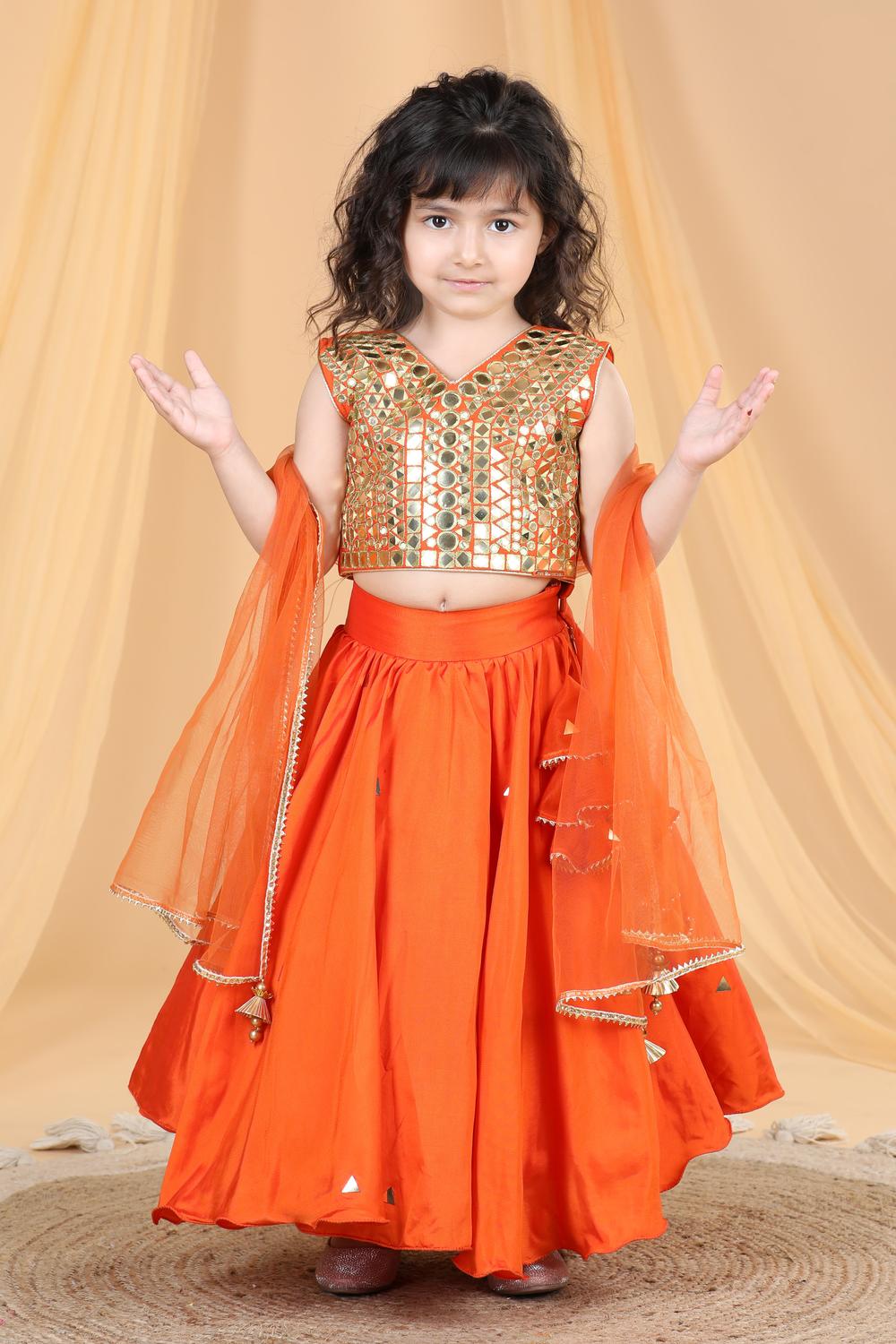 Silk Lehenga With Work