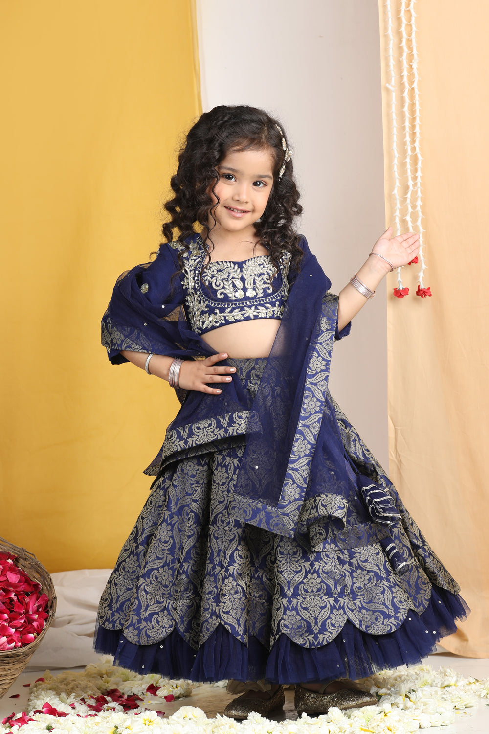 Zardozi Work With  Lehanga