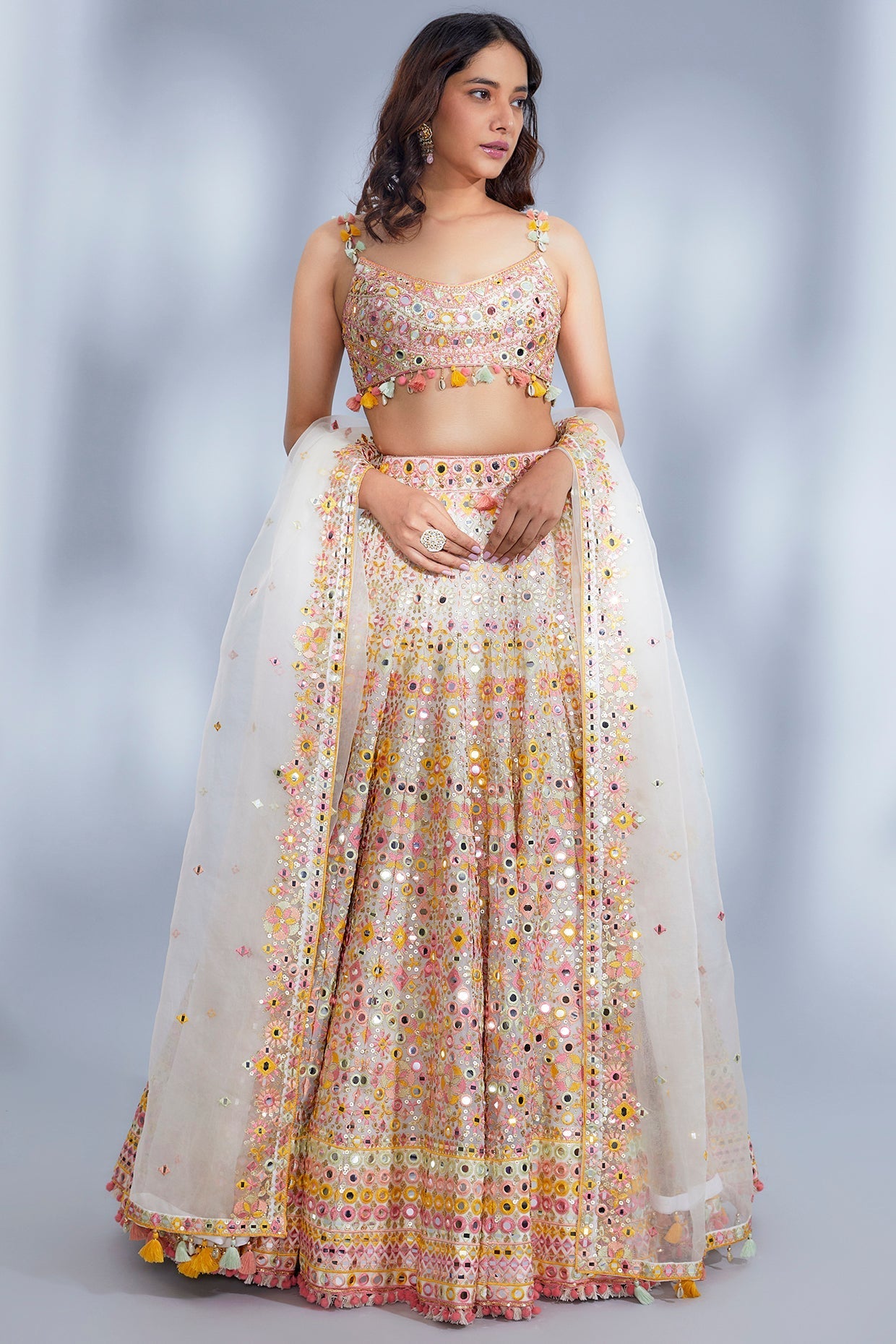 Rakul Preet Singh Off White Embroidered Lehenga Set