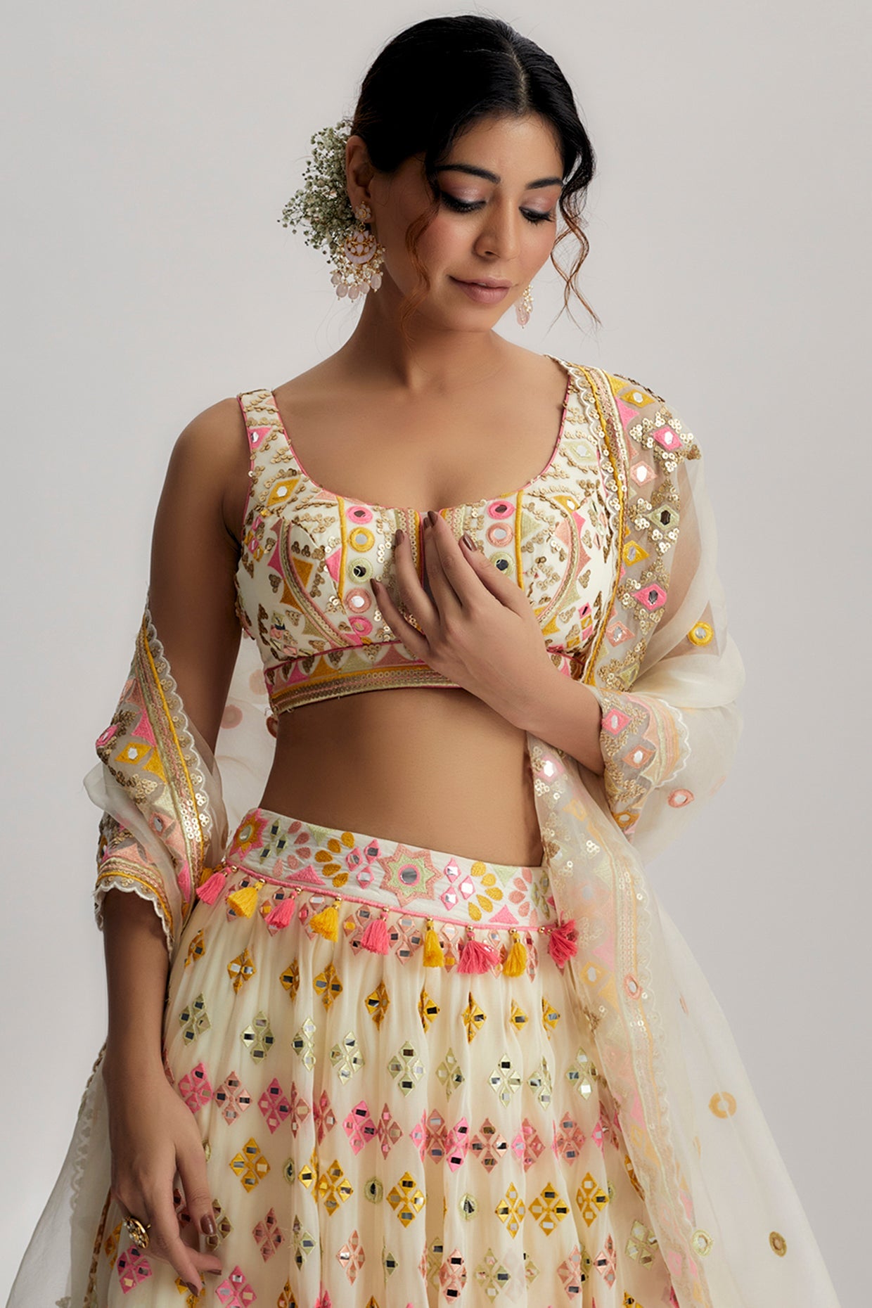 Anika Mela Yellow Lehenga Set