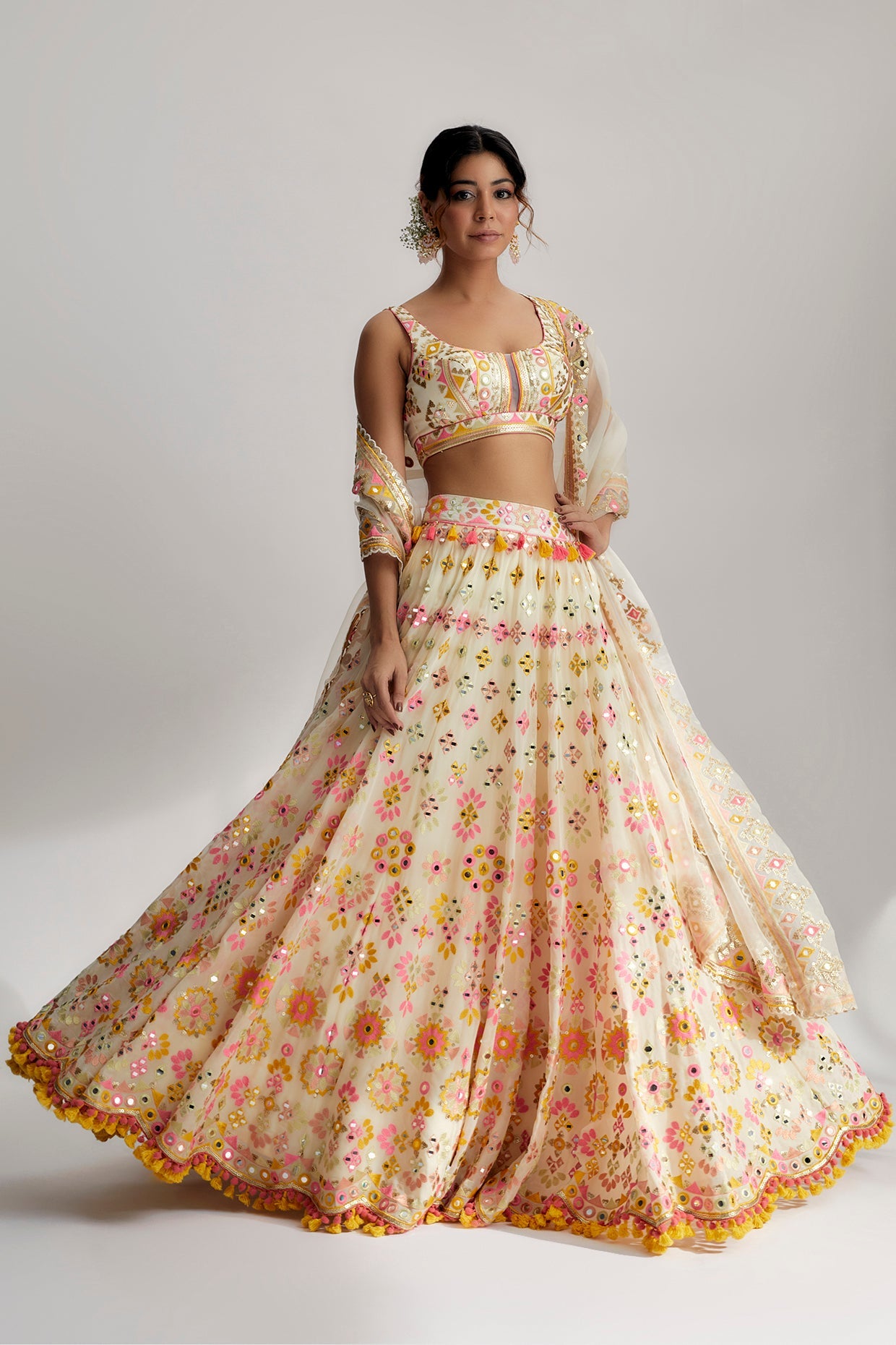 Anika Mela Yellow Lehenga Set