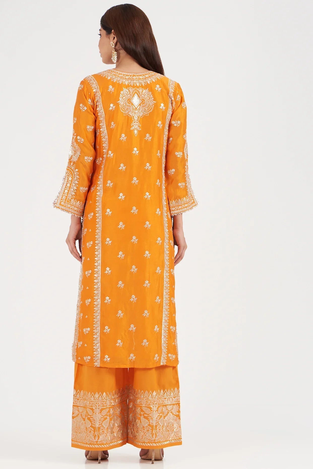 New Rati Orange Palazzo Set