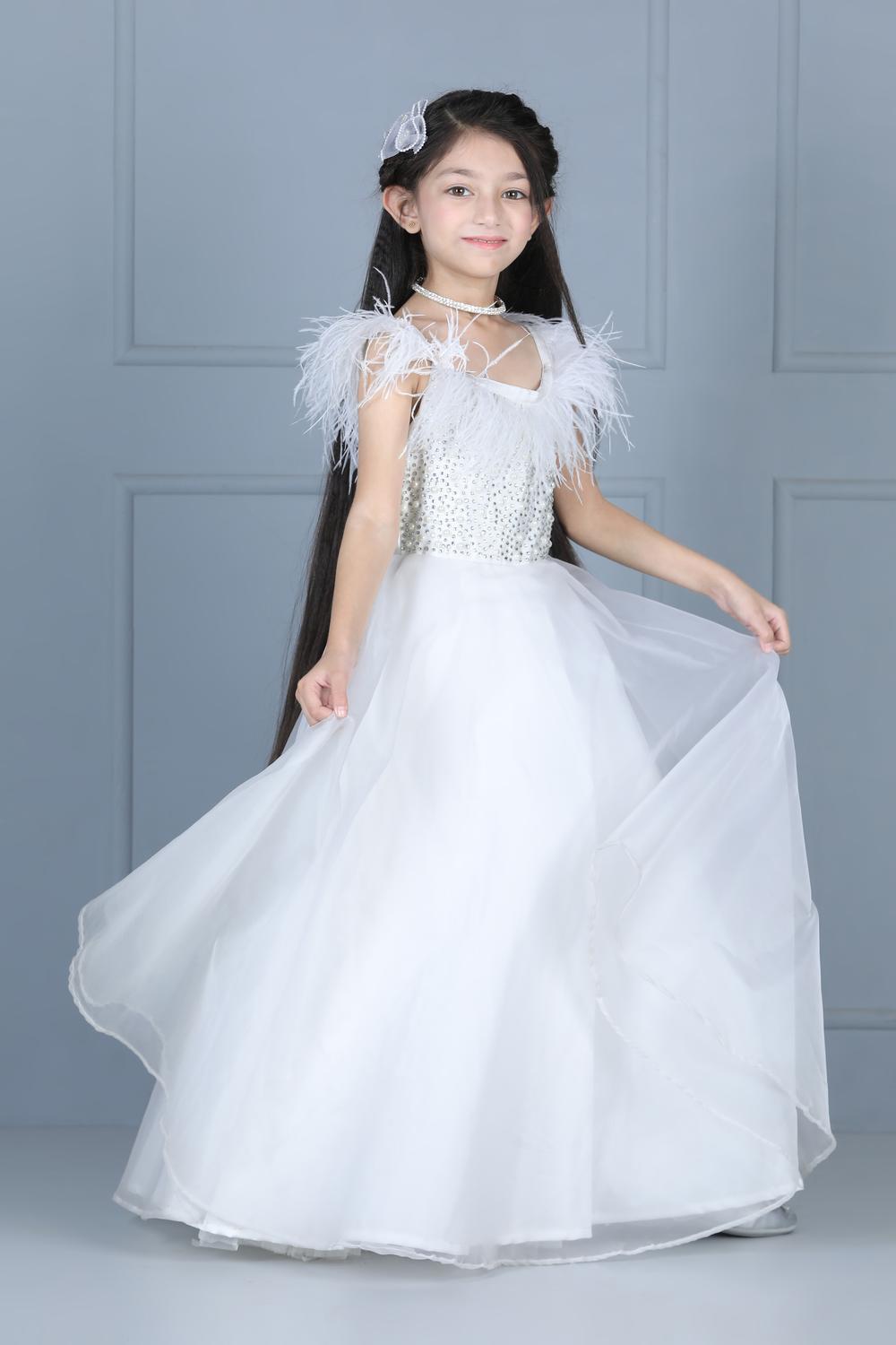 Gown With Furr Detailing