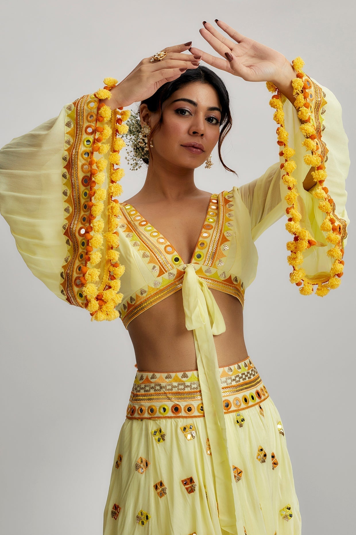 CY Gopi Vaid Navya Victorian Skirt Set Closeup 2