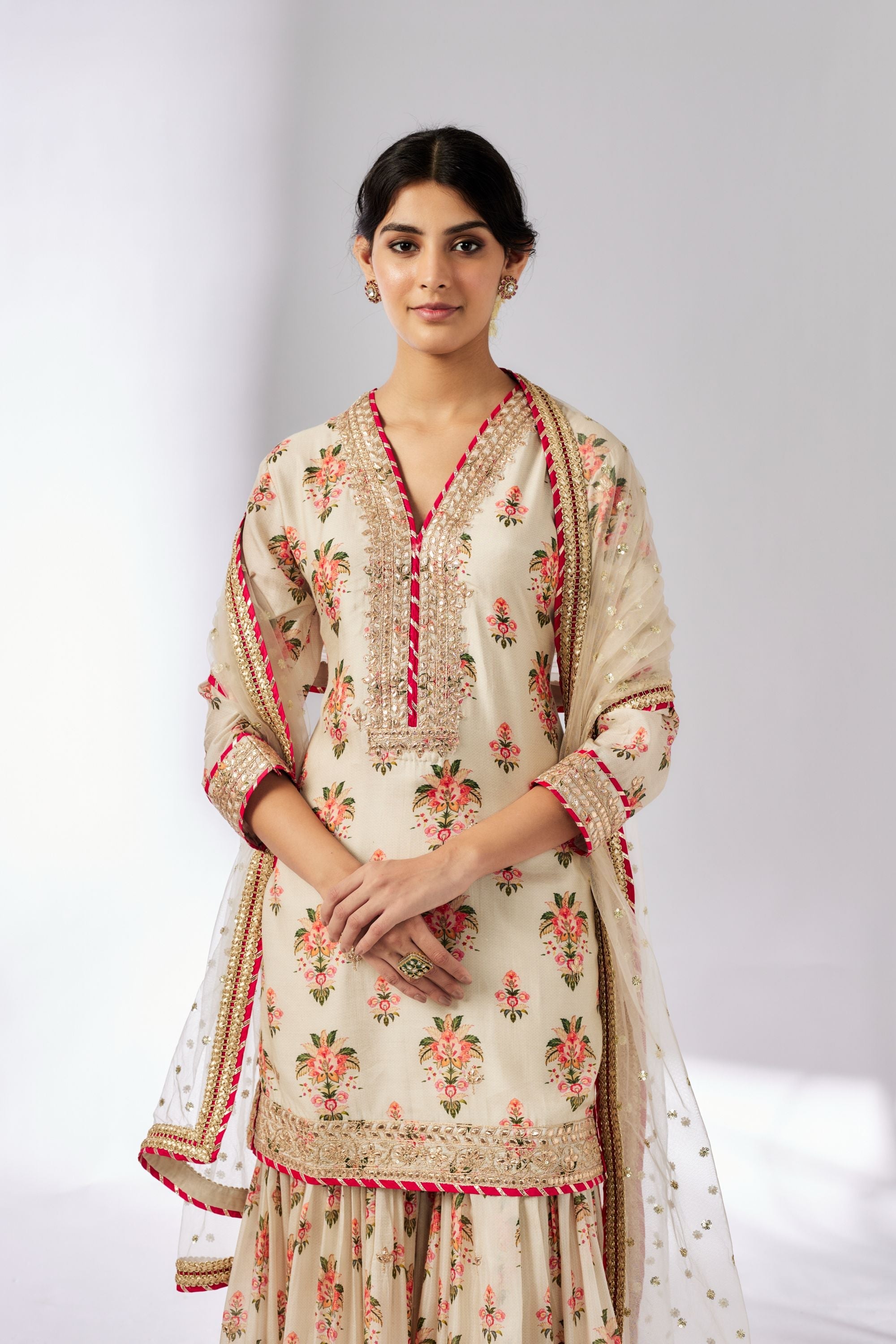 CY Gopi Vaid Sadhna Ivory Sharara Set Closeup 1