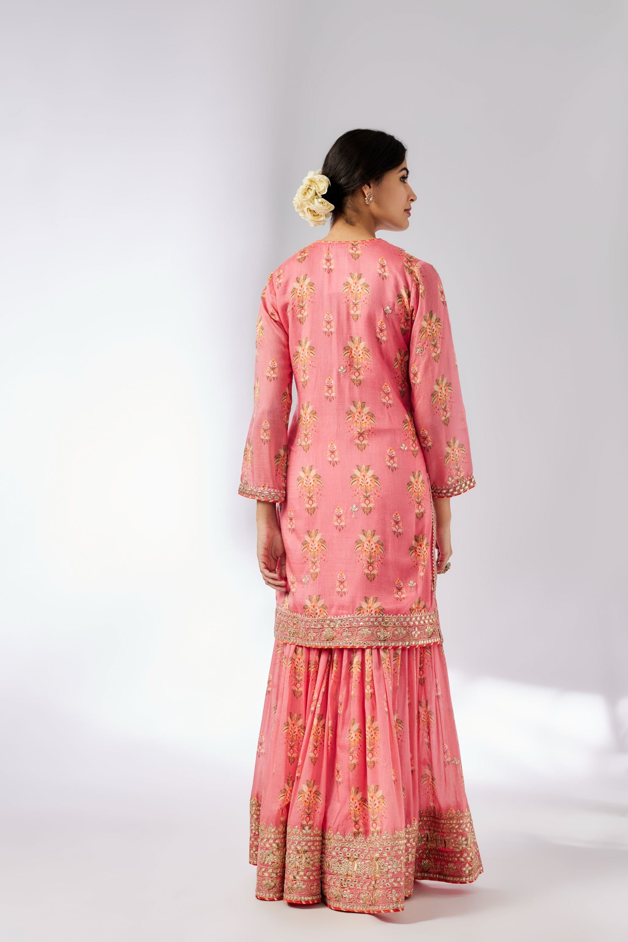 CY Gopi Vaid Sadhna Pink Sharara Set Back 1