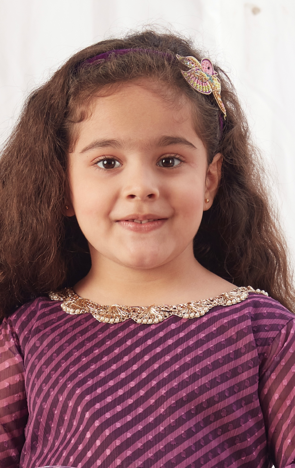 PURPLE LEHERIYA LEHENGA SET