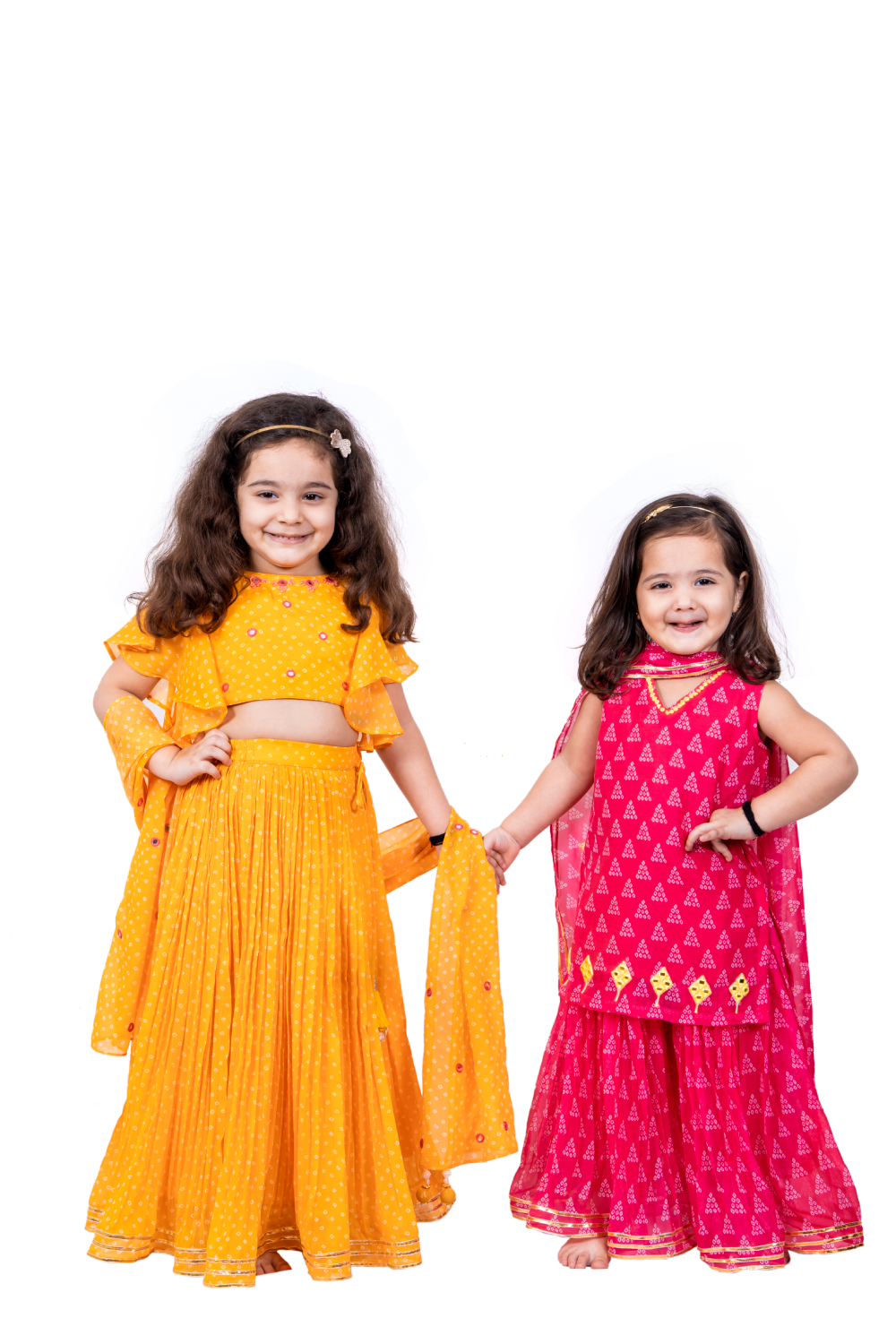 PINK BANDHANI SHARARA SET