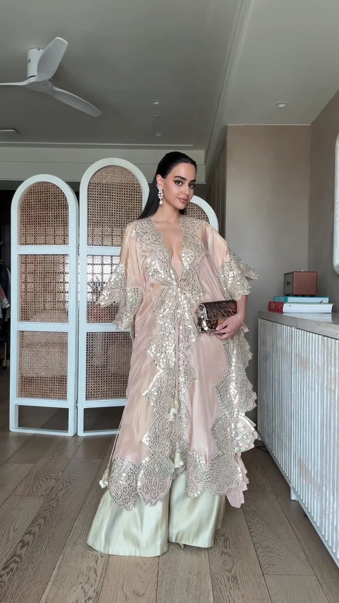 Arushi Mehra in our Kaftaan With tassels