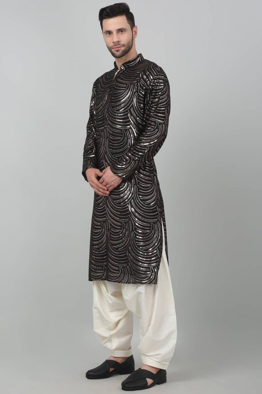 Chandramani Sequin Embroidered Kurta Set