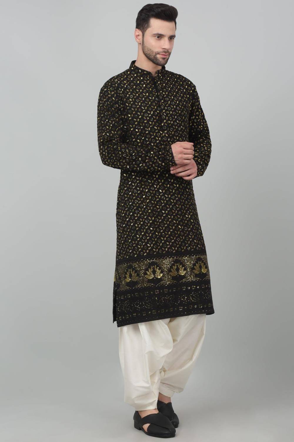 Suryaansh Sequin Embroidered Kurta Set