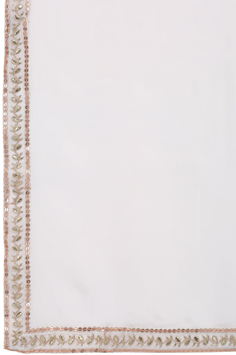 Jalsa Embroidered Linear Floral Kurta Patiala Set - Ivory
