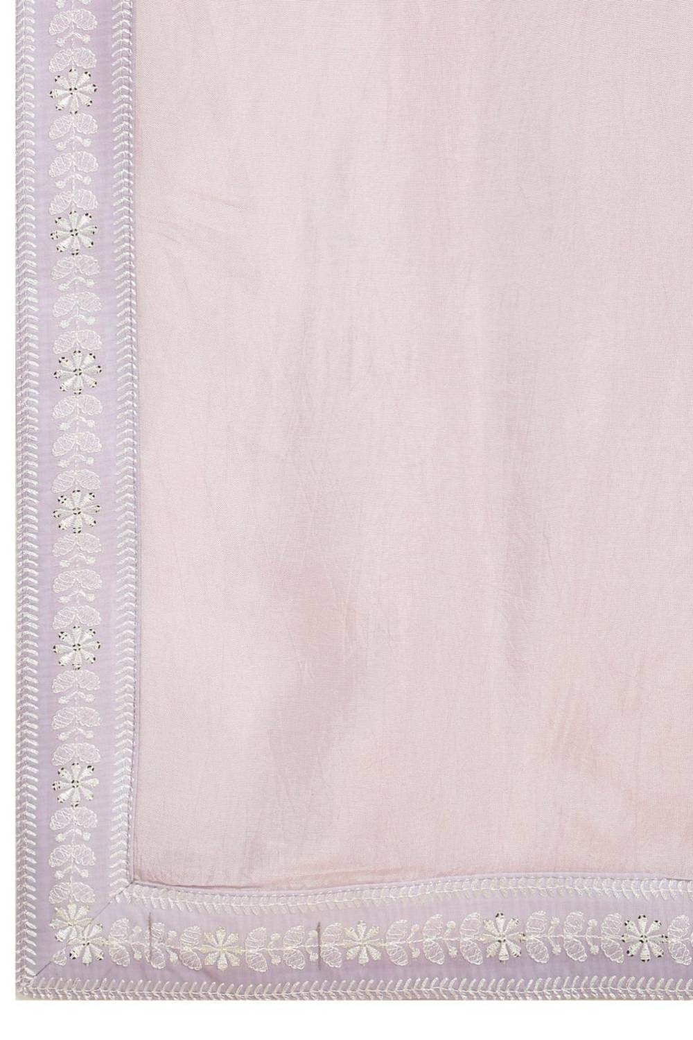 Prafull Cotton Embroidery Pastel Kurta Set - Pastel Purple