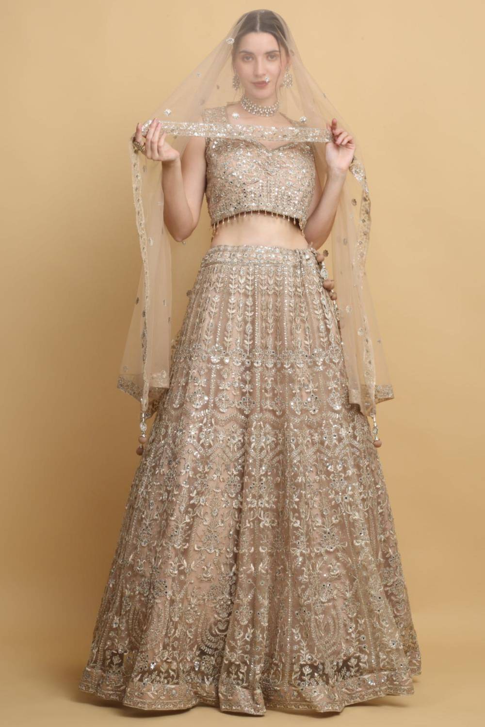 Swanidhya Embroidered Floral Bridal Lehenga Set