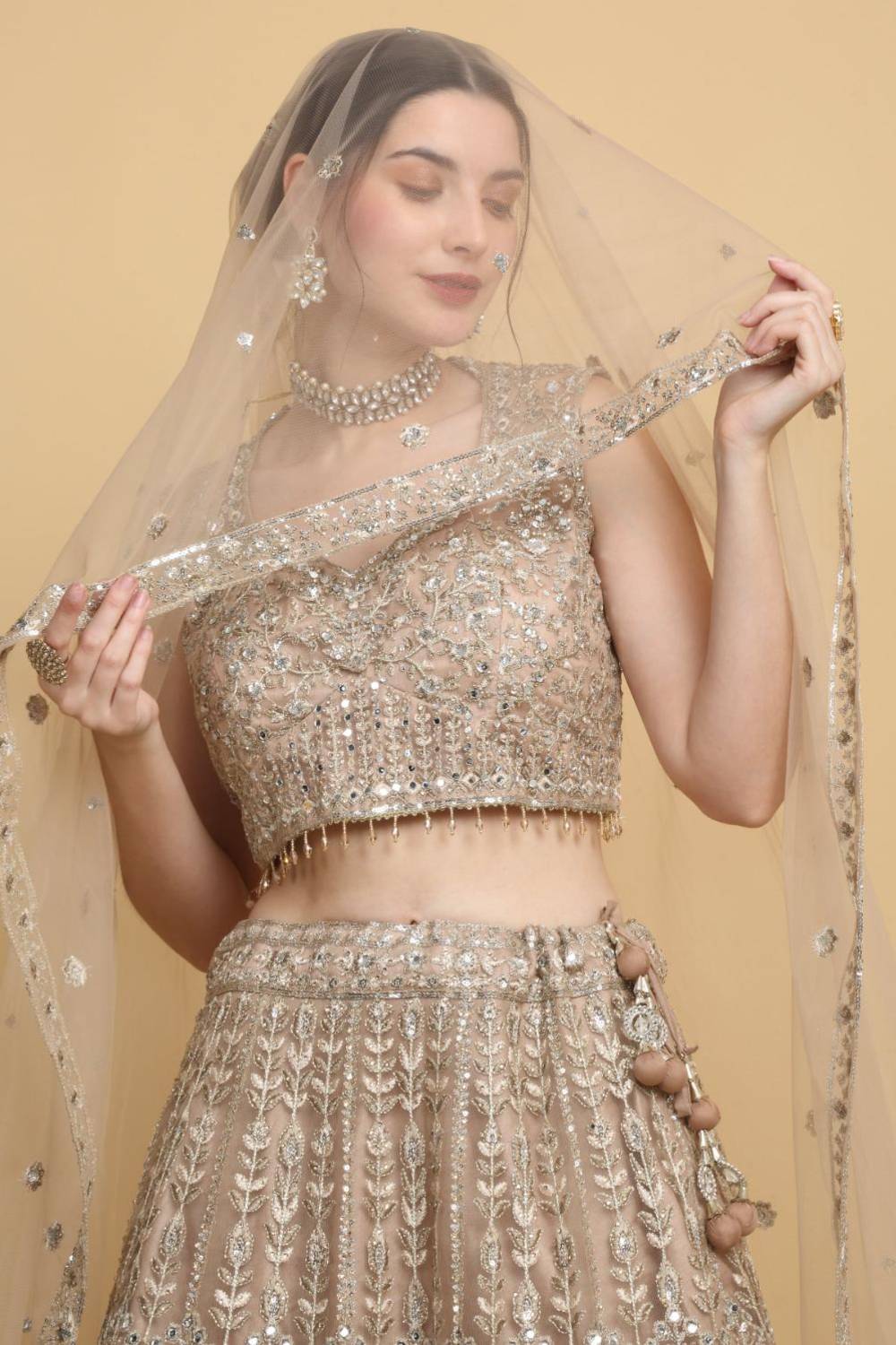 Swanidhya Embroidered Floral Bridal Lehenga Set