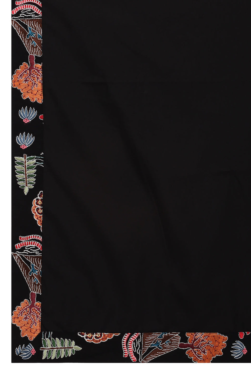 Tarnam Embroidered Nature  Kurta Pant Set - Black