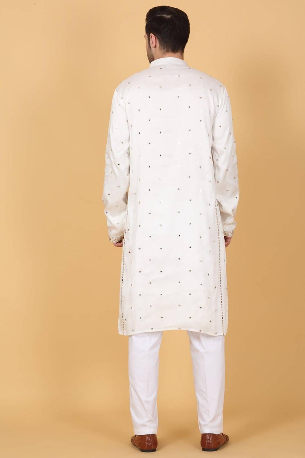Zari Mirror Embroidered Kurta Set