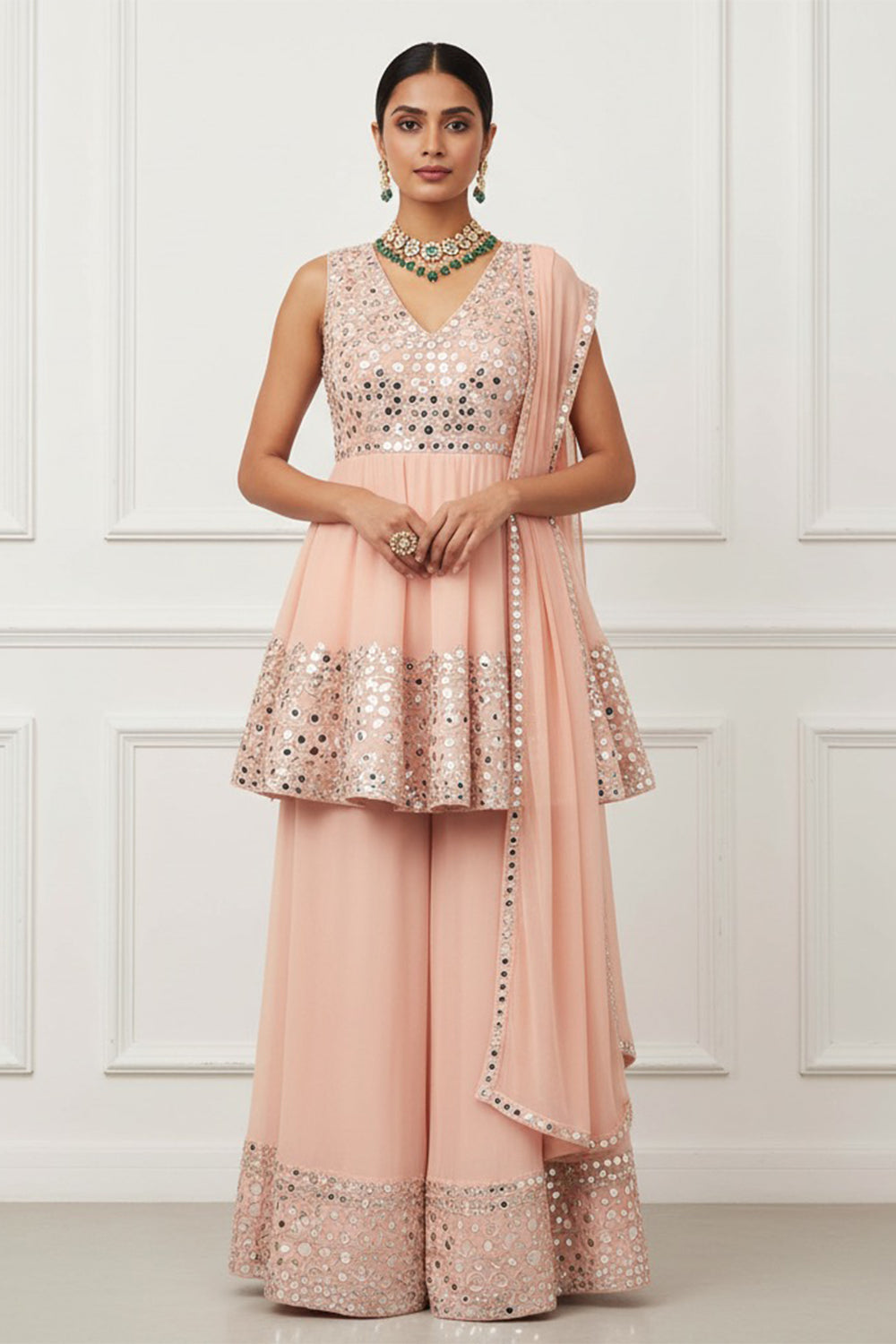 Blush Sharara Set