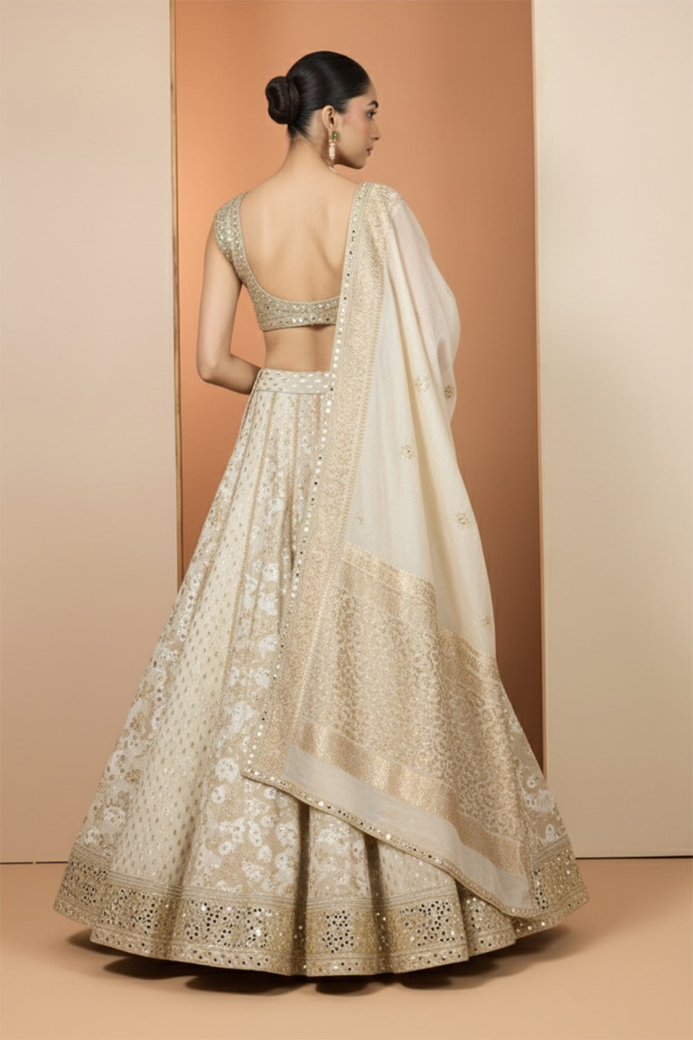 Ivory Lehenga Set