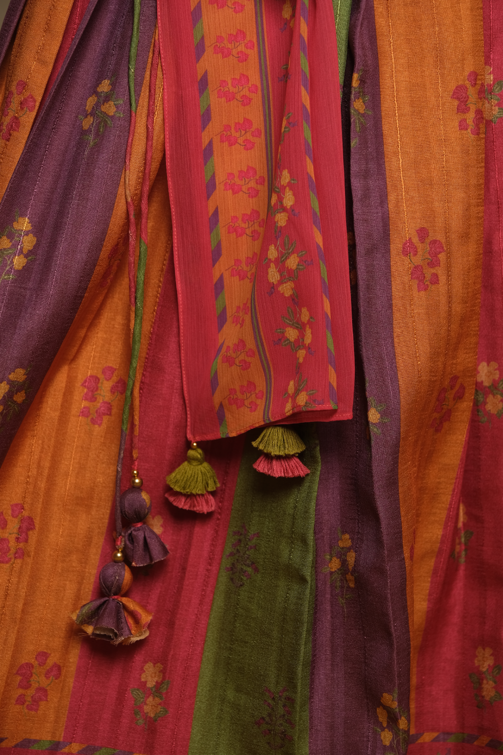 MULTICOLOURED LEHENGA SET