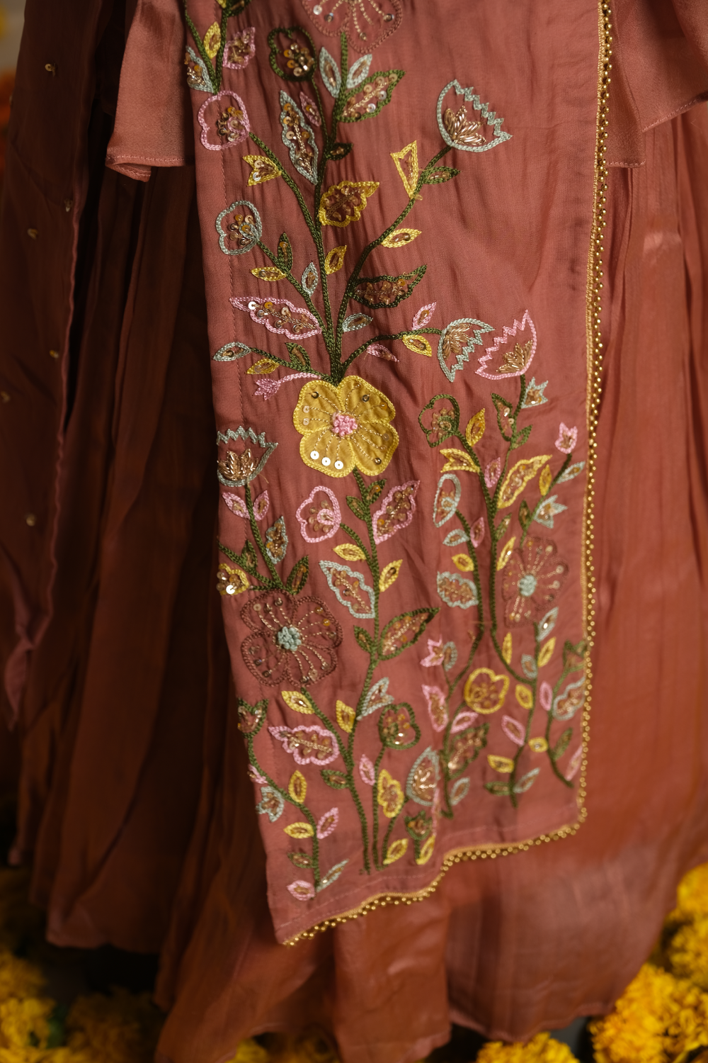 HANDWORK JACKET LEHENGA SET