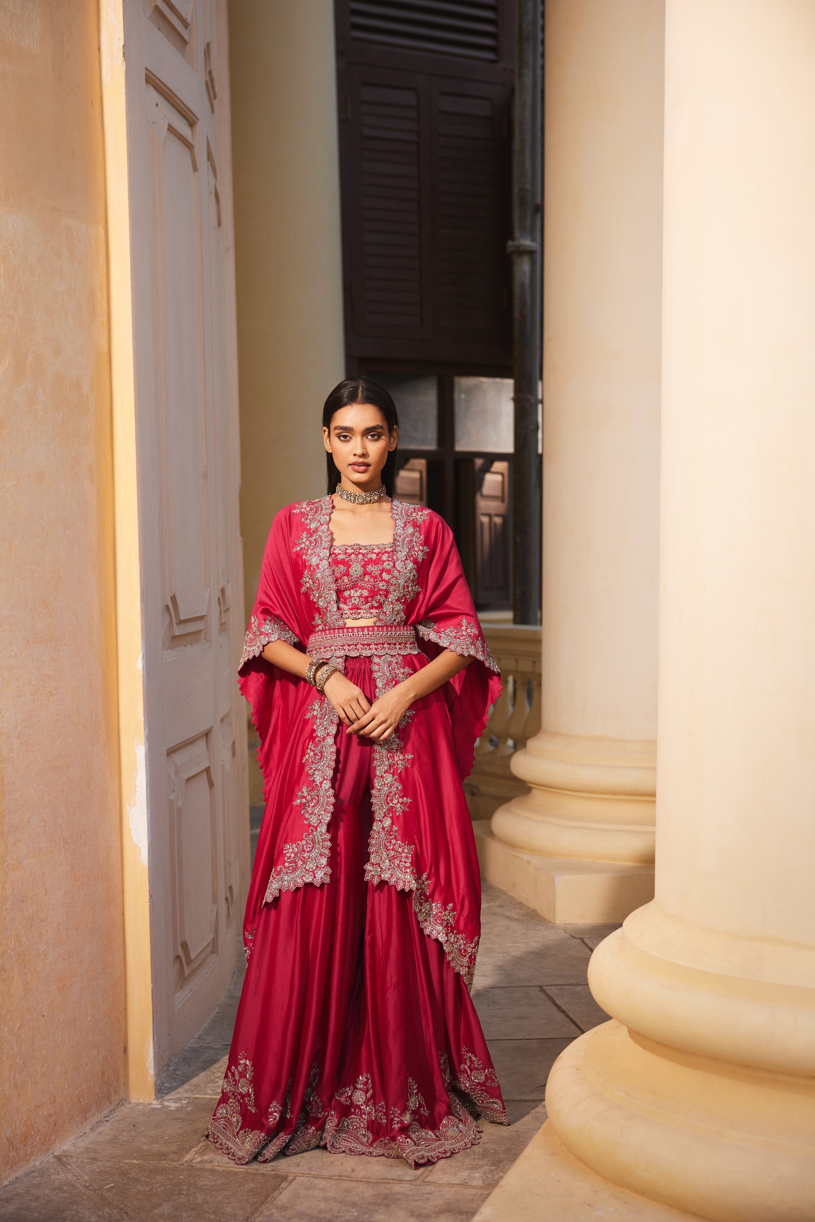 Rani Pink Sharara Set