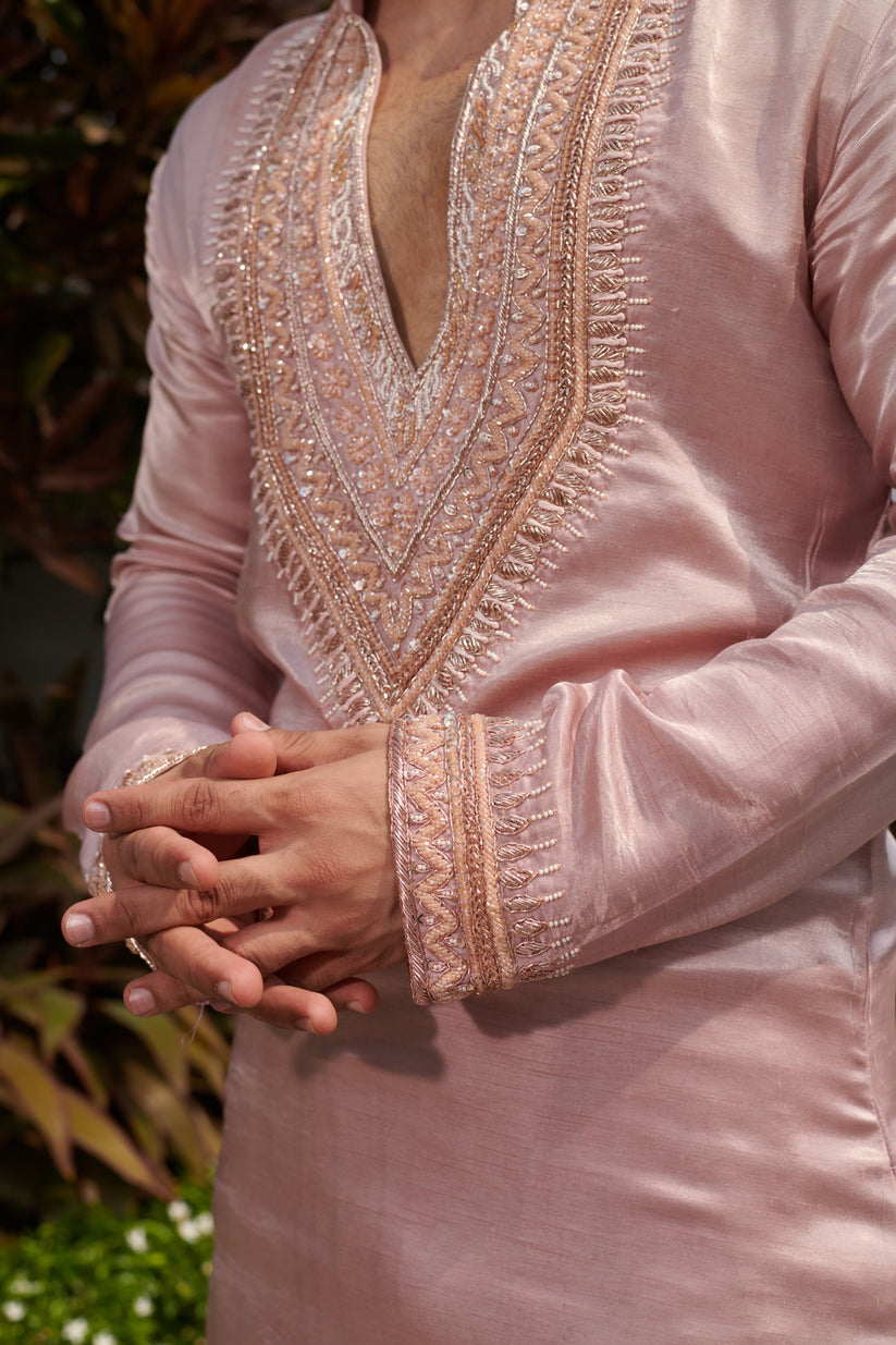 CY Jigar & Nikita Patiyala Statement  Kurta Set-Closeup-1