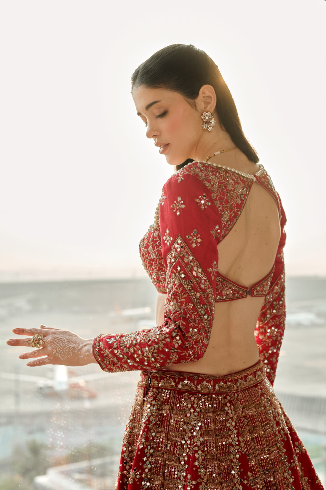 CY Jigar & Nikita Aayna  Lehenga Front-1