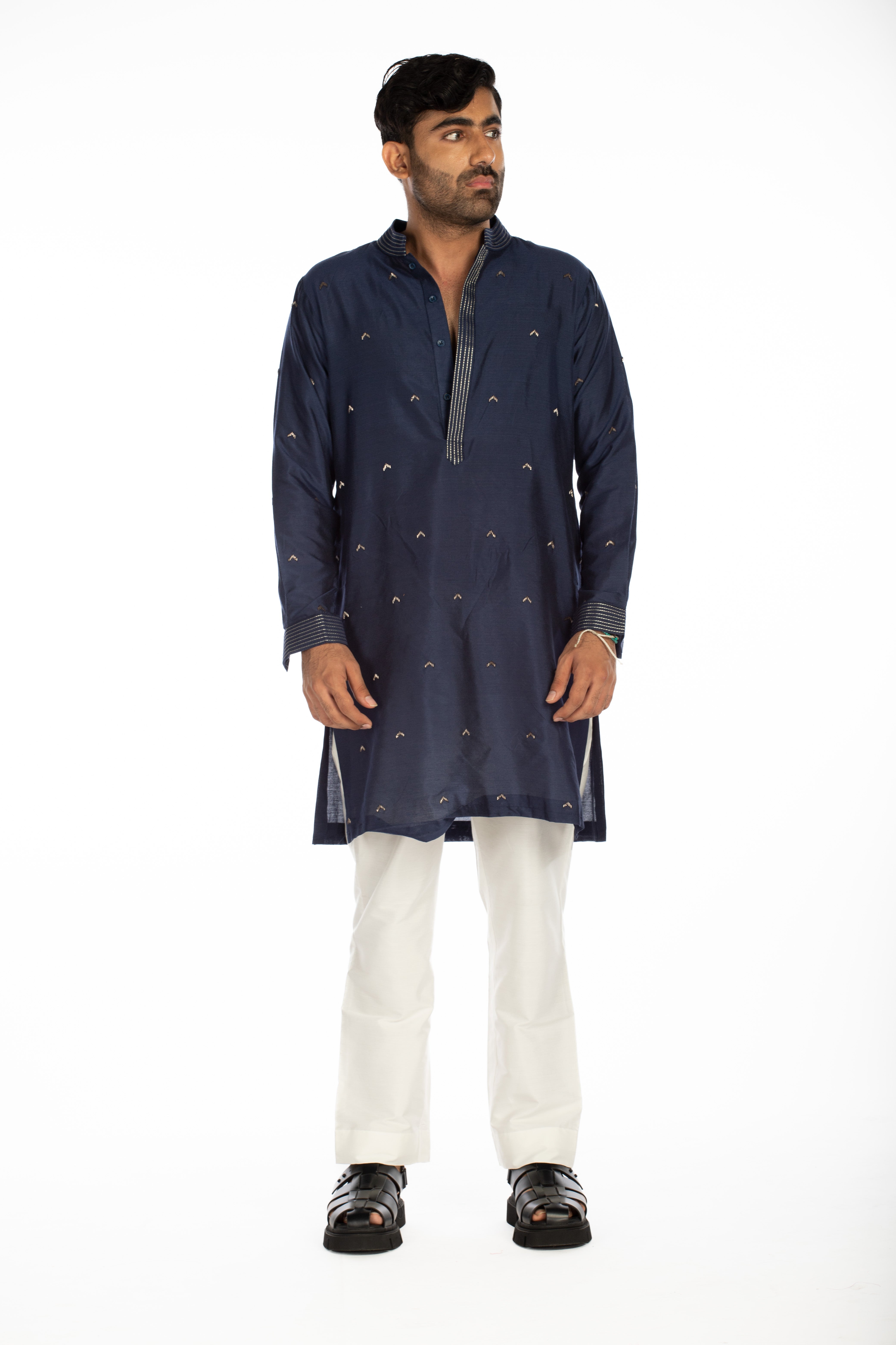 Royal Blue Embroidered Set