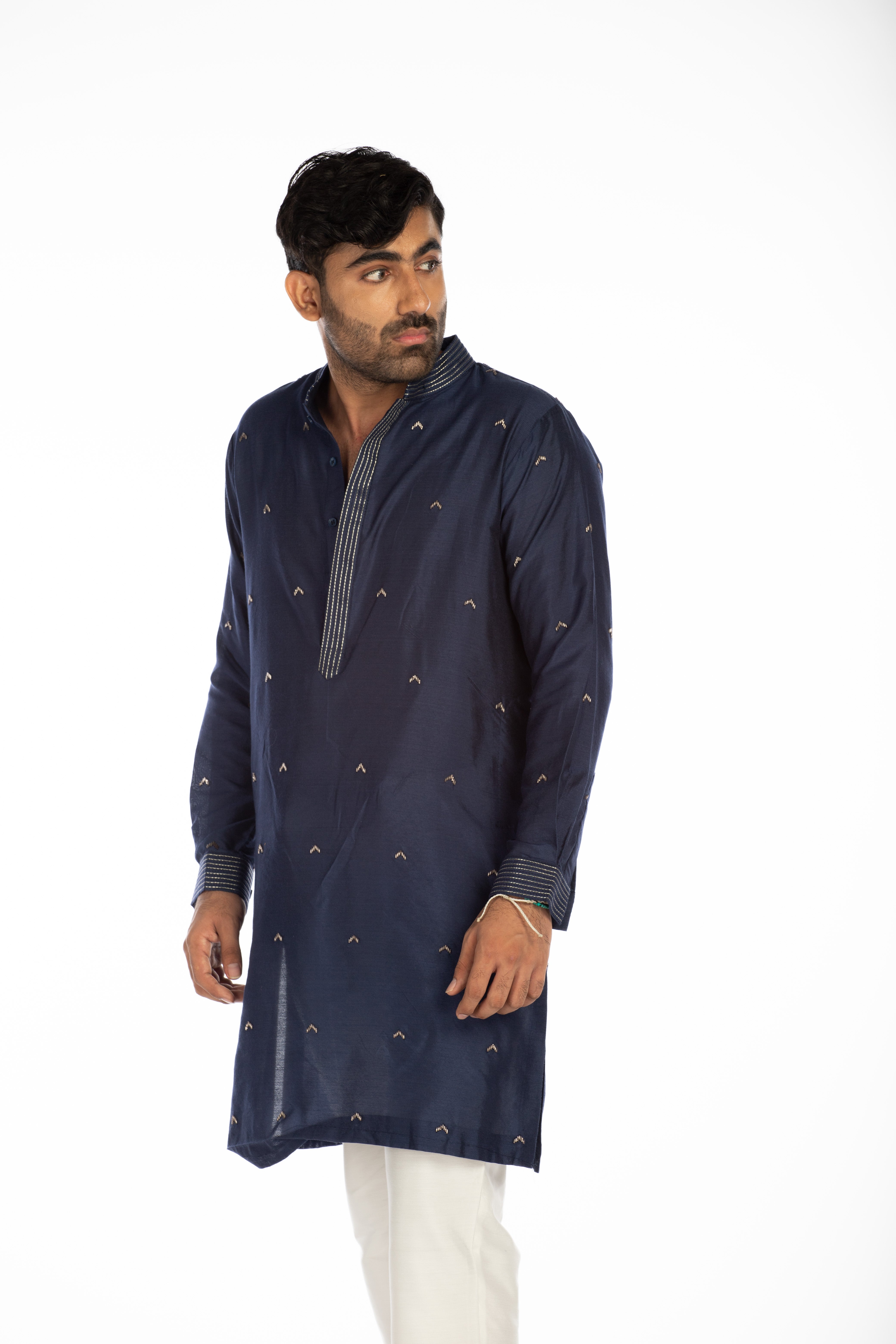 Royal Blue Embroidered Set