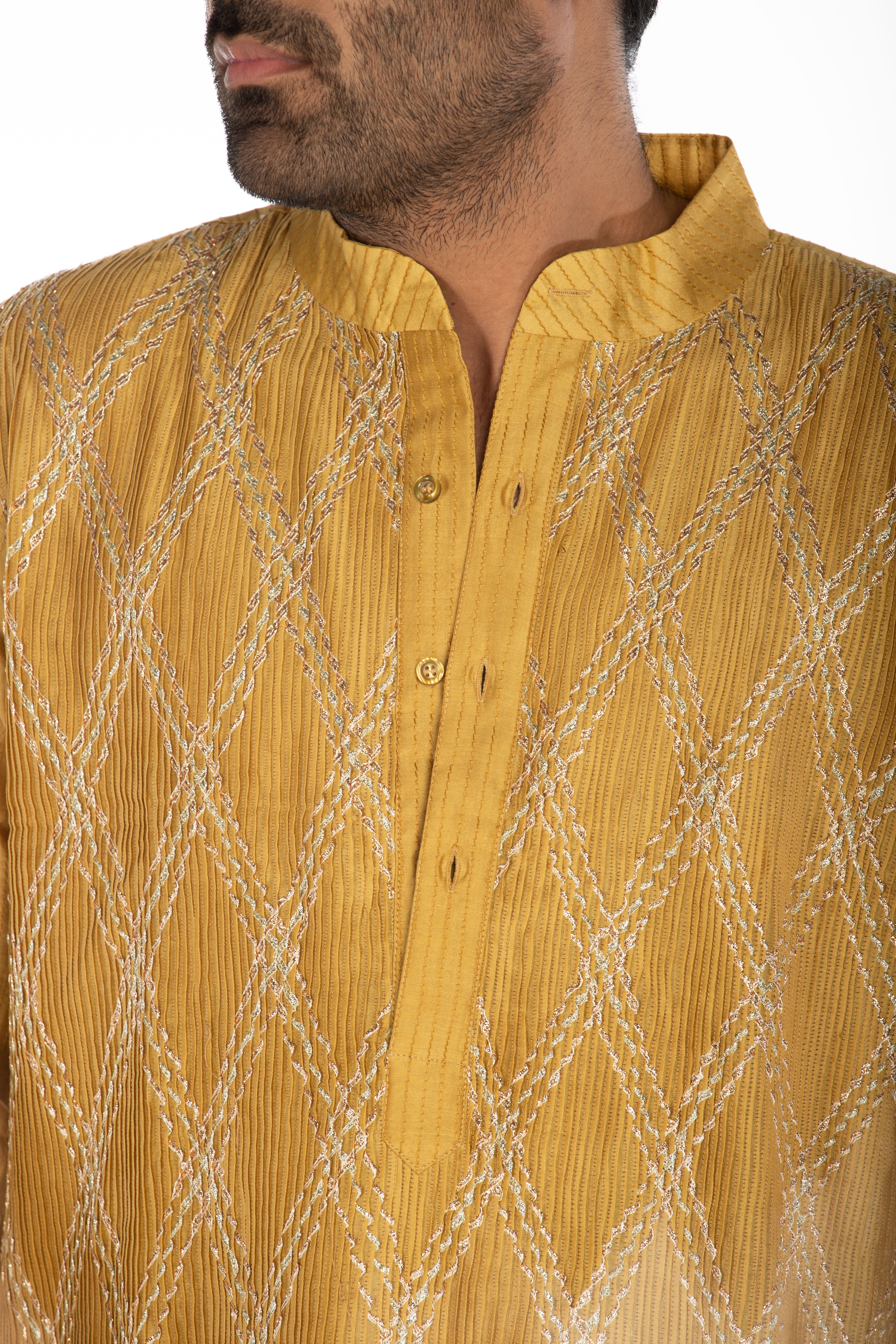 Sandy Brown Embroidered Set