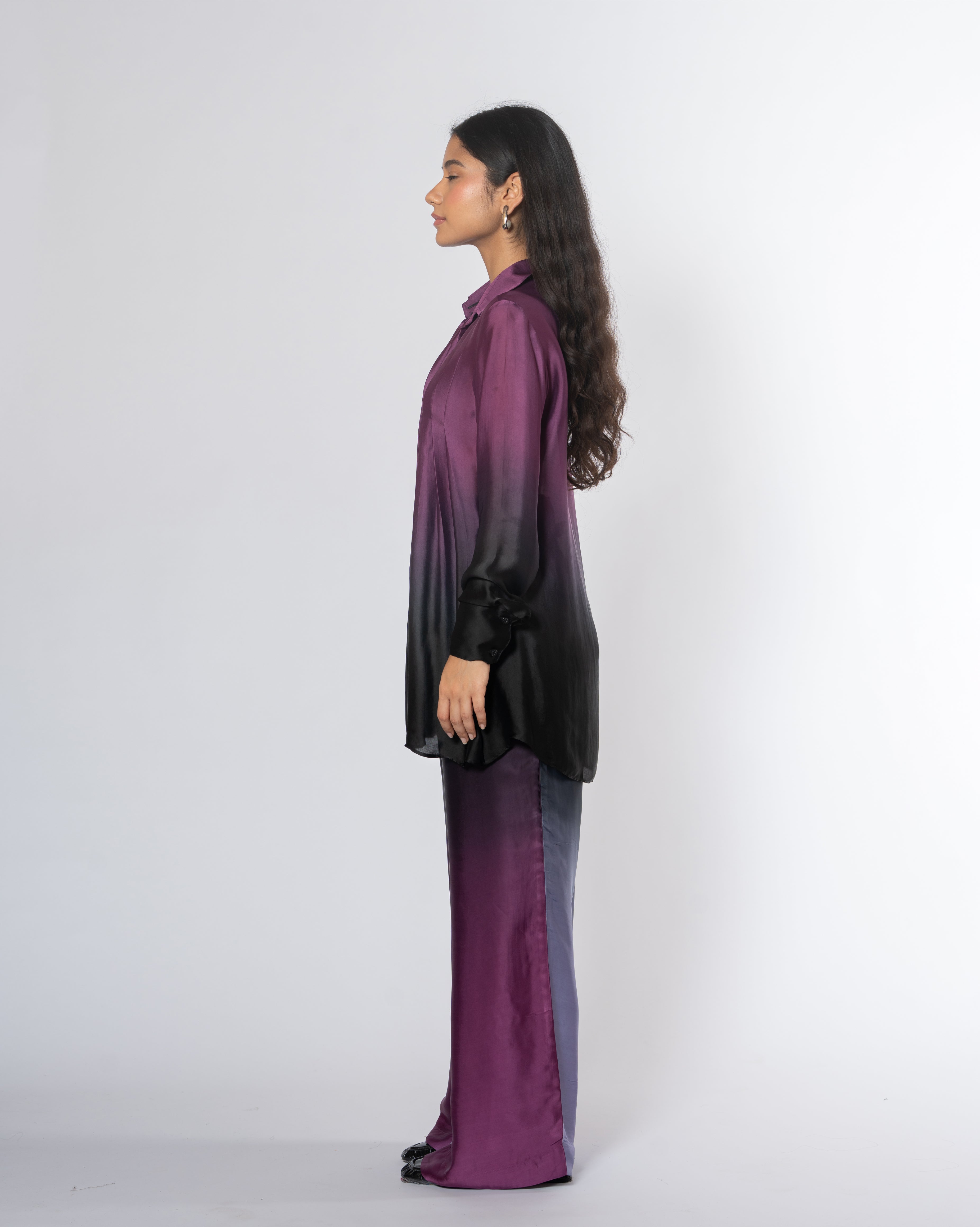Pleated Shirt Coord