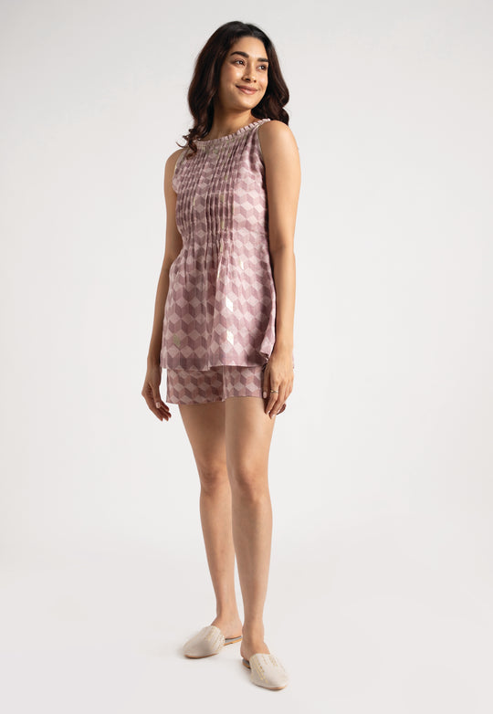 Lady Q Square Co-Ord With Shorts