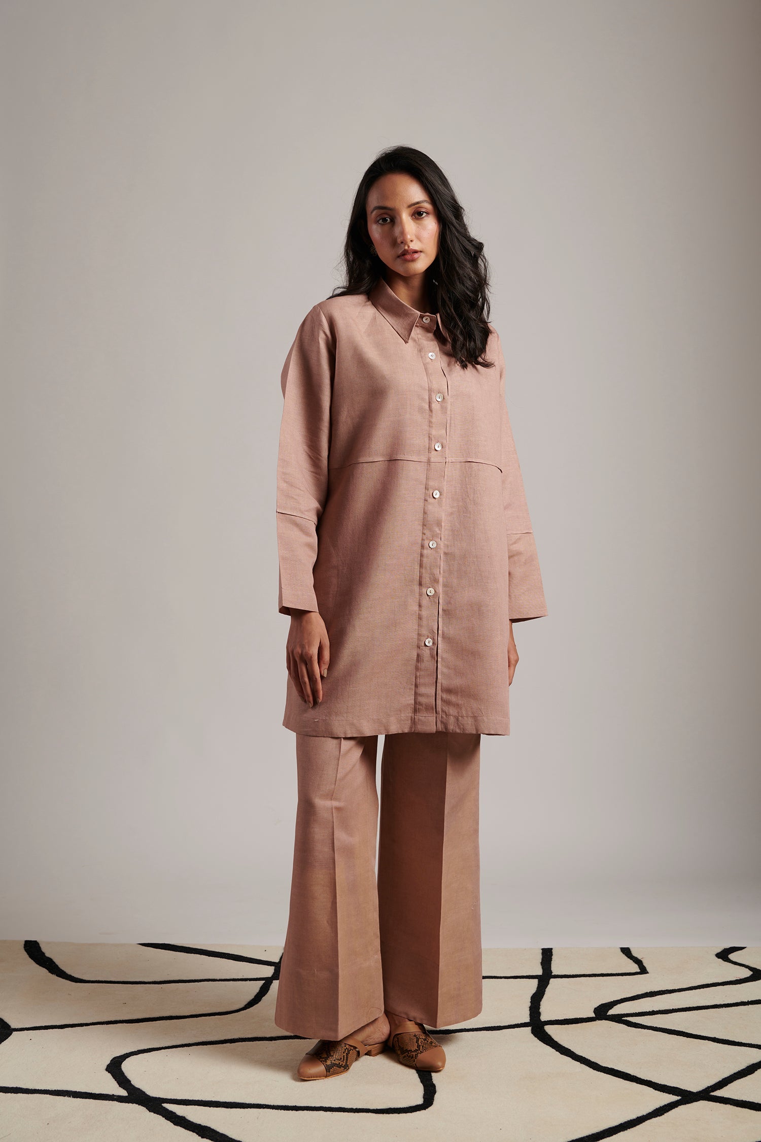 Grace Shirt Tunic (Vintage Rose)